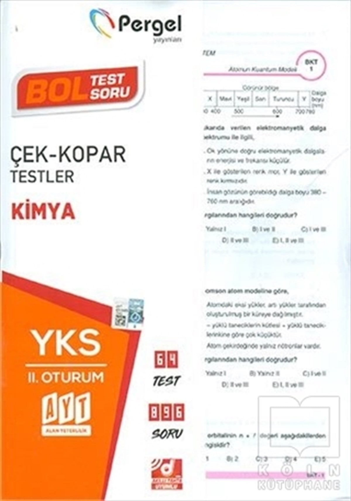 KolektifSınavlara Hazırlık KitaplarıYKS 2. Oturum Kimya Çek Kopar Testler