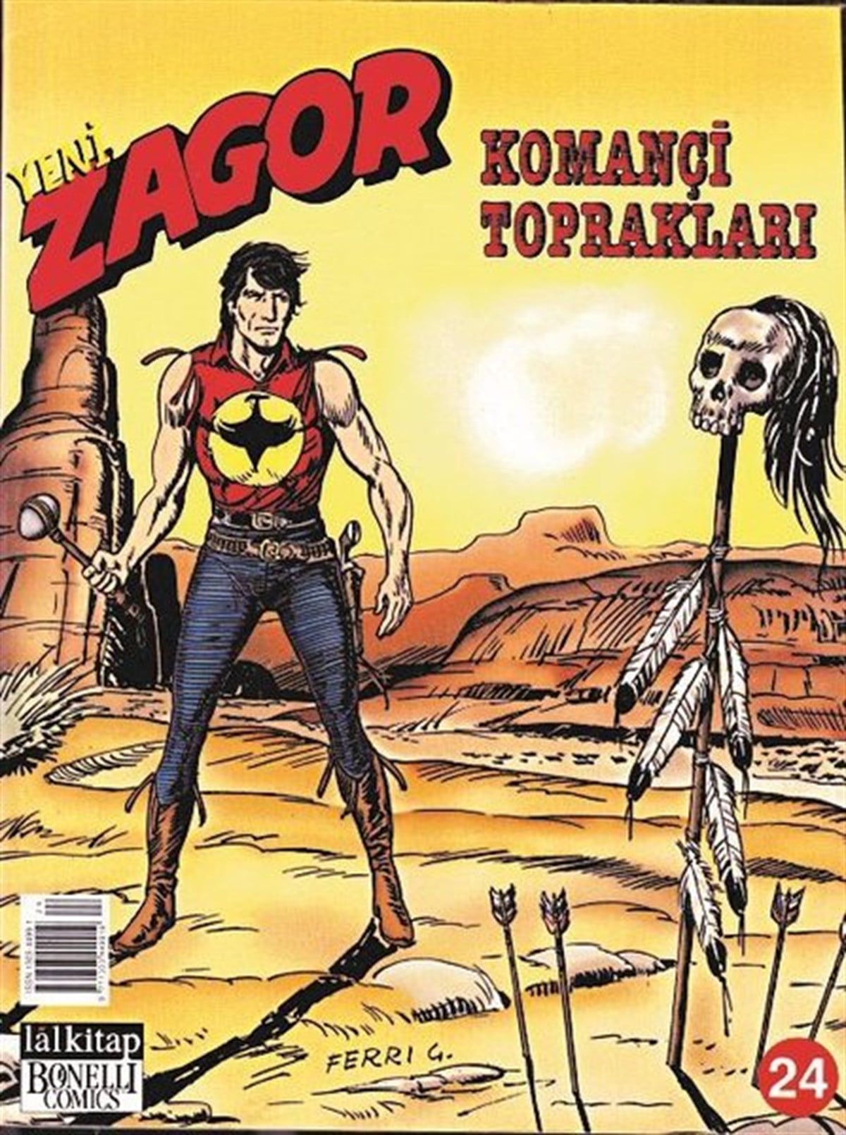 Mauro BoselliÇizgi RomanlarZagor Sayı 24-Komançi Toprakları