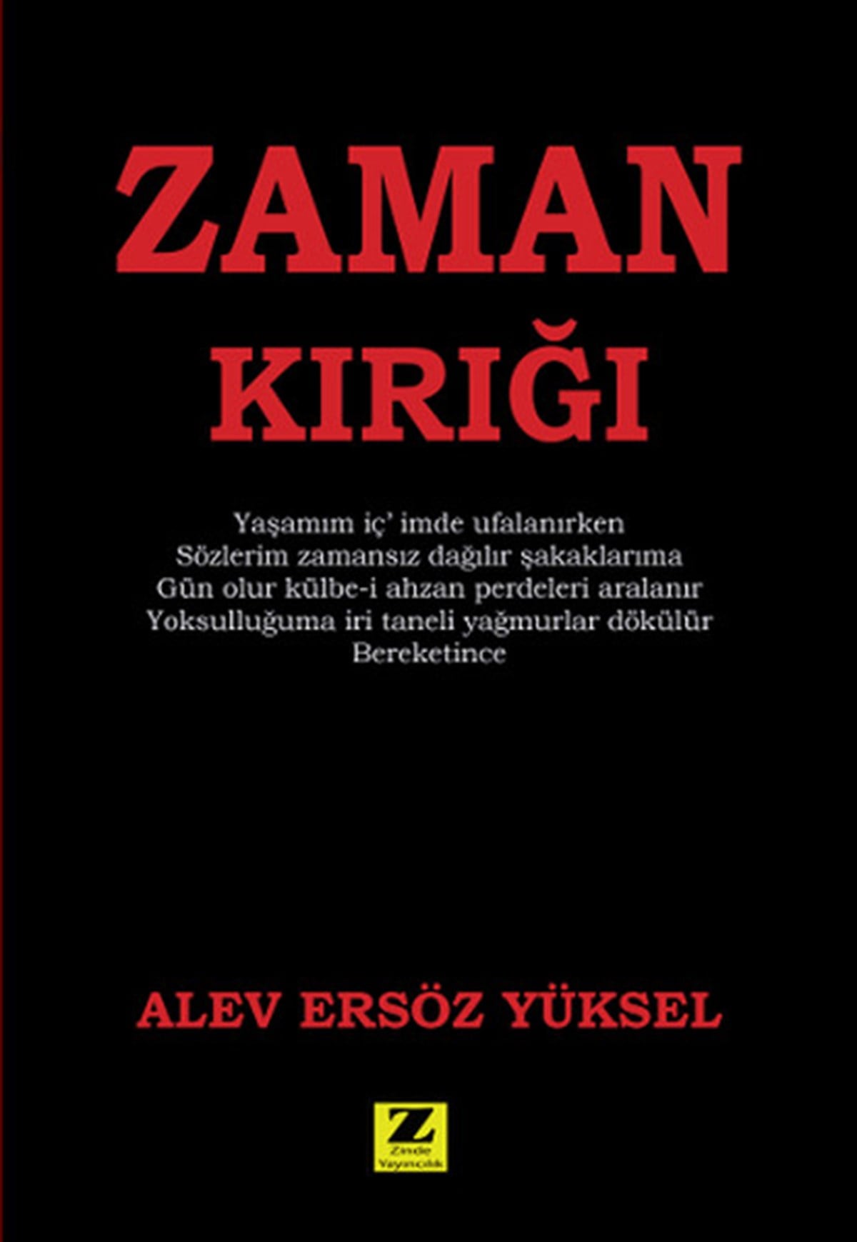 Alev Ersöz YükselTürk ŞiiriZaman Kırığı