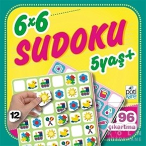 KolektifÇıkartmalı Kitaplar6x6 Sudoku (12)