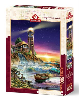 Art Puzzle Deniz Fenerinden Günbatımı 500 Parça