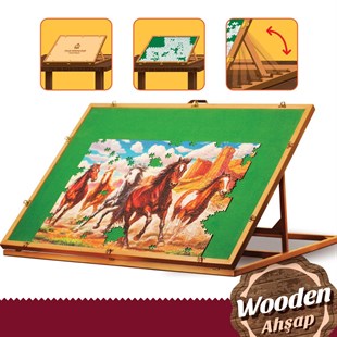 Art Puzzle Sehpası (Ahşap)