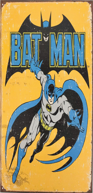 Batman Mini Retro Ahşap Poster