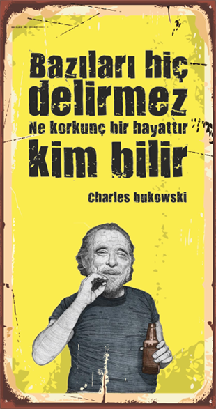 Bukowkski Ahşap Edebiyat Posterleri hayal poster