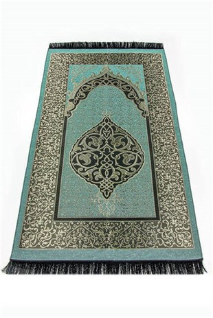 Ekonomik Osmanlı Tafta Seccade - 0150 - Yeşil