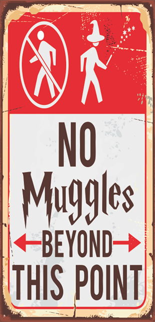 Insanlar Giremez Harry Potter Mini Retro Ahşap Poster