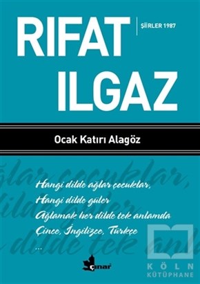 Rıfat IlgazŞiirOcak Katırı Alagöz - Şiirler 1987