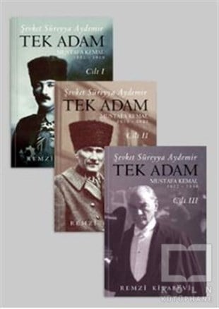 Şevket Süreyya AydemirMustafa Kemal Atatürk KitaplarıTek Adam 3 Cilt Takım (Büyük Boy)