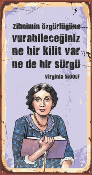 virginia-woolf-ahsap-edebiyat-posterleri Hayal Poster
