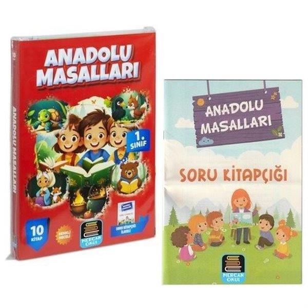 KolektifEtkinlik Kitapları1. Sınıf Anadolu Masalları Okuma Seti - 10 Kitap Takım + Soru Kitapçığı İlaveli