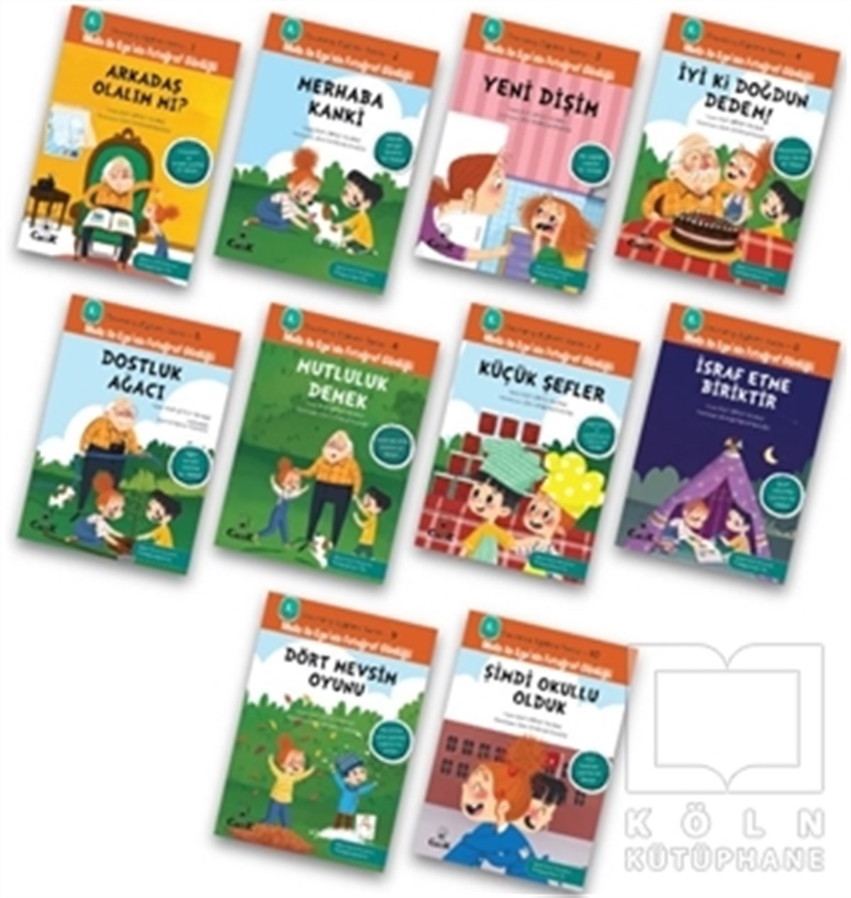 Elif Çiftçi YılmazKindergeschichten1. Sınıflar İçin Davranış Eğitimi Serisi Seti (10 Kitap Takım)