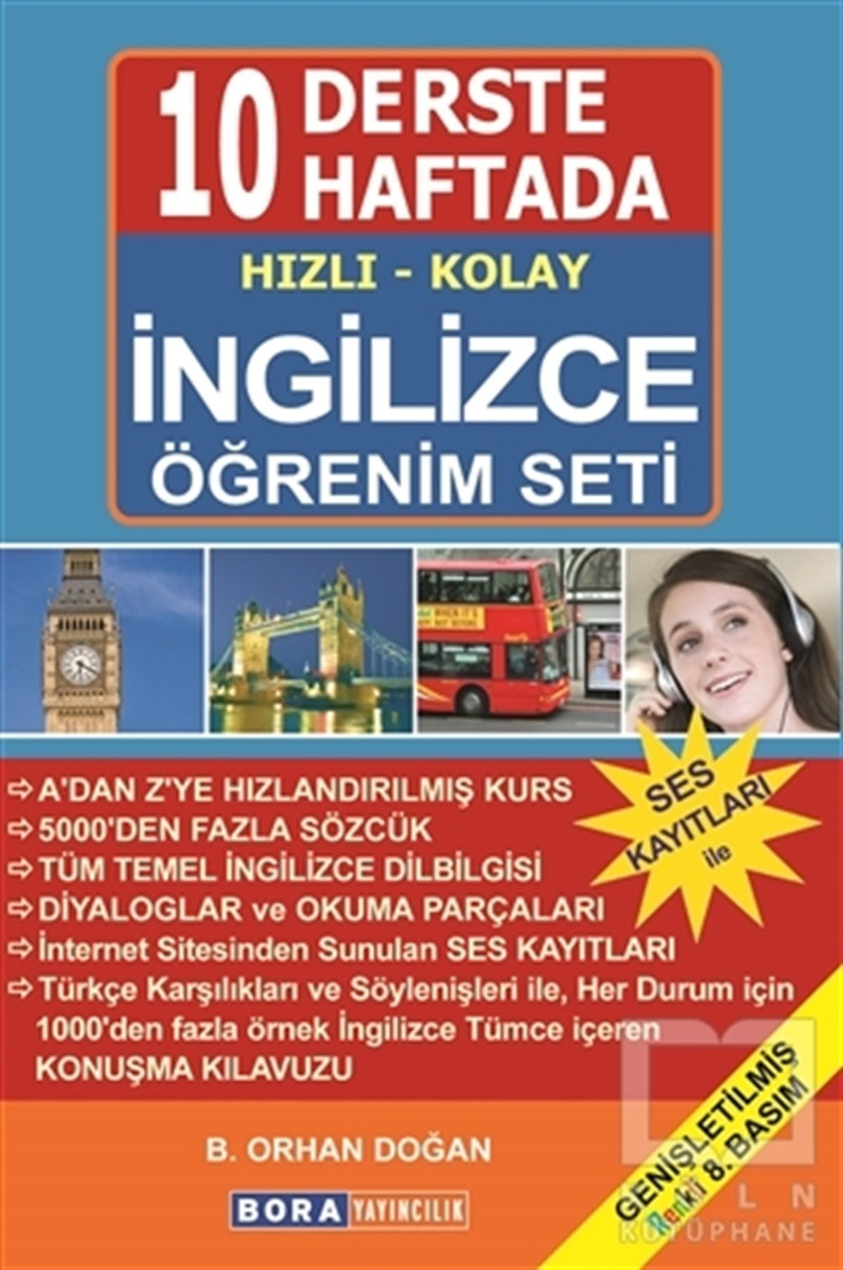10 Derste/10 Haftada Hızlı Kolay İngilizce Öğrenim Seti