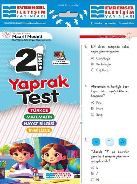 KolektifTüm Dersler2. Sınıf Maarif Model Tüm Dersler Yaprak Test