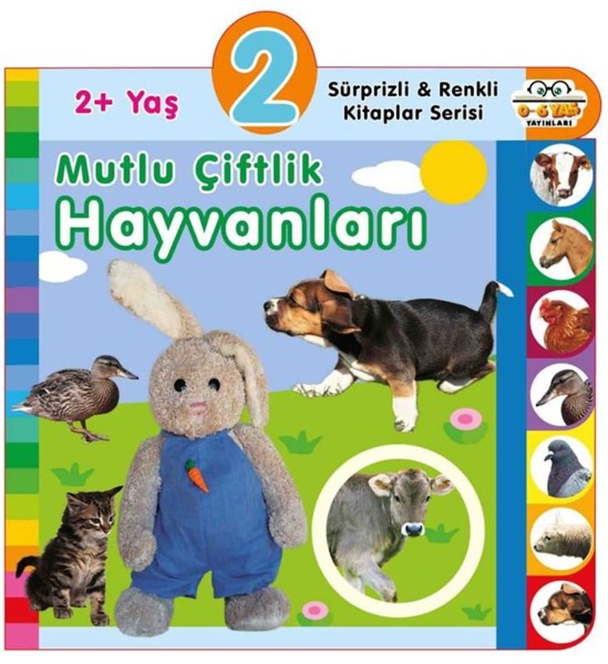 KolektifEgitim Etkinlik Kitaplari2+ Yaş Mutlu Çiftlik Hayvanları - Sürprizli ve Renkli Kitaplar Serisi