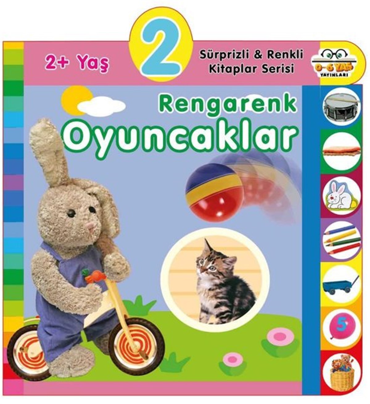 KolektifEgitim Etkinlik Kitaplari2+ Yaş Rengarenk Oyuncaklar - Sürprizli ve Renkli Kitaplar Serisi