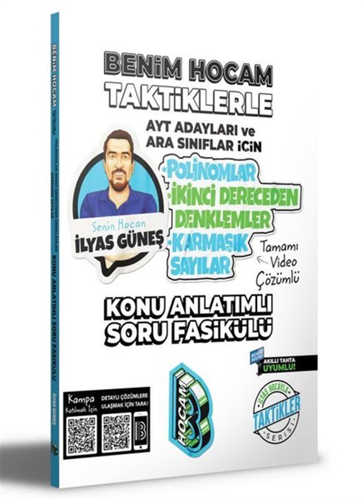 İlyas GüneşAlan Yeterlilik Testi (YKS-AYT)2022 AYT Adayları ve Ara Sınıflar için Taktiklerle Polinomlar - İkinci Dereceden Denklemler - Karmaşık Sayılar Konu Anlatımlı