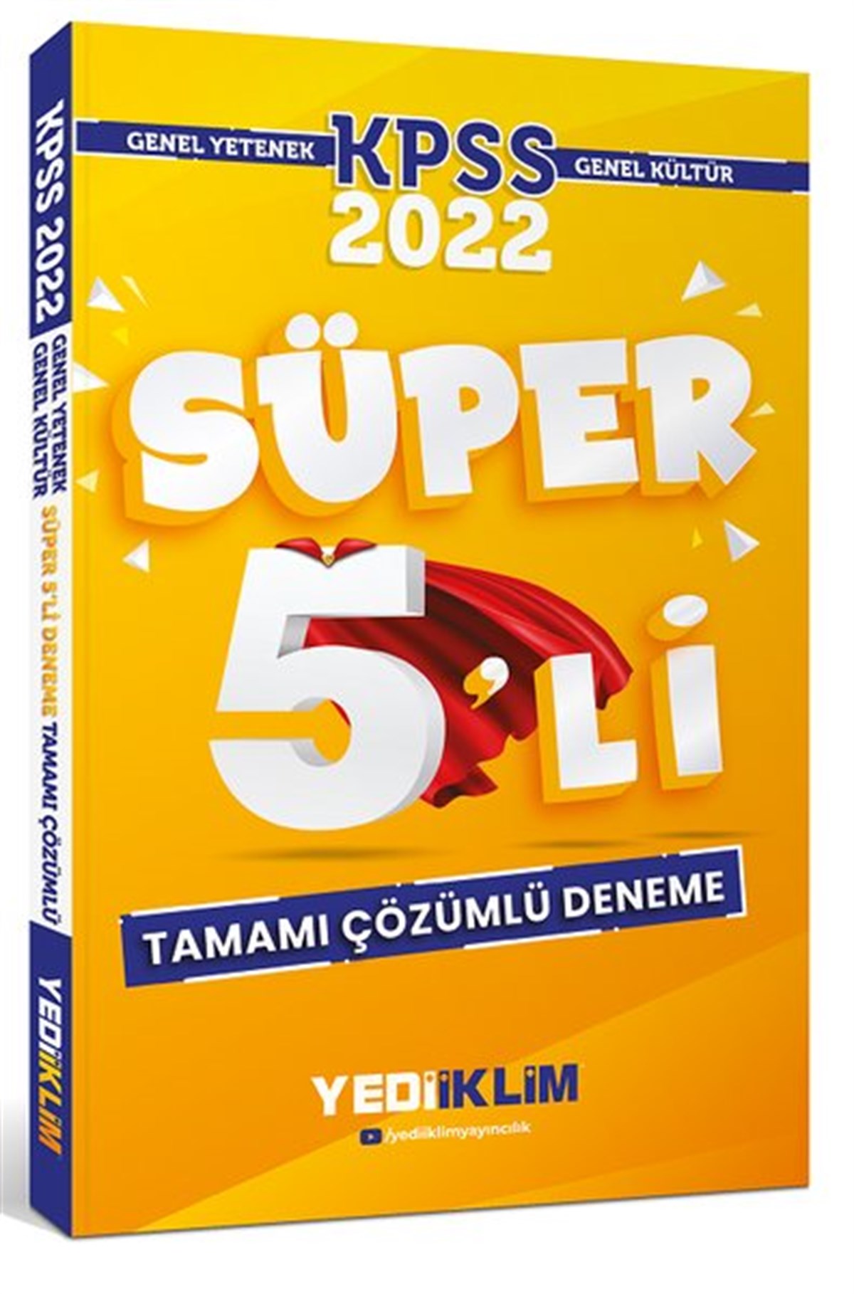 KolektifKPSS2022 KPSS Genel Yetenek Genel Kültür Tamamı Çözümlü Süper 5'li Deneme