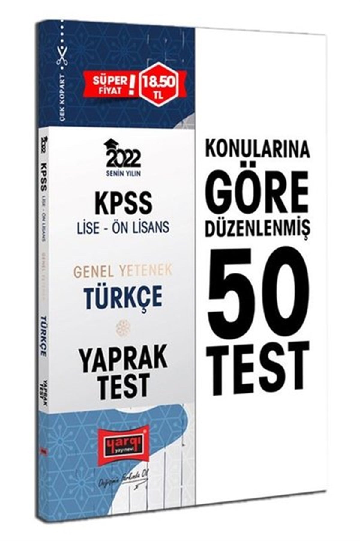KolektifKPSS2022 KPSS Lise Ön Lisans Genel Yetenek Türkçe Yaprak Test