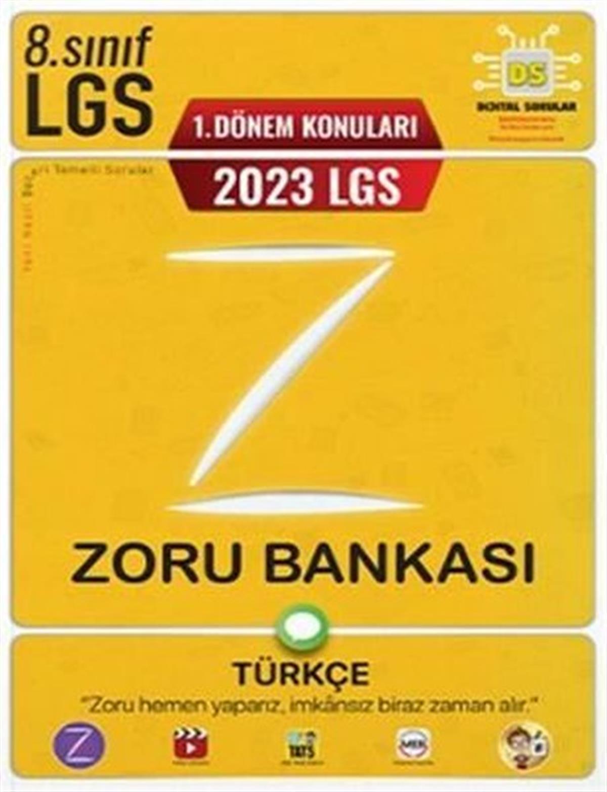 KolektifLGS Türkçe2023 8.Sınıf LGS  1. Dönem Türkçe Zoru Bankası
