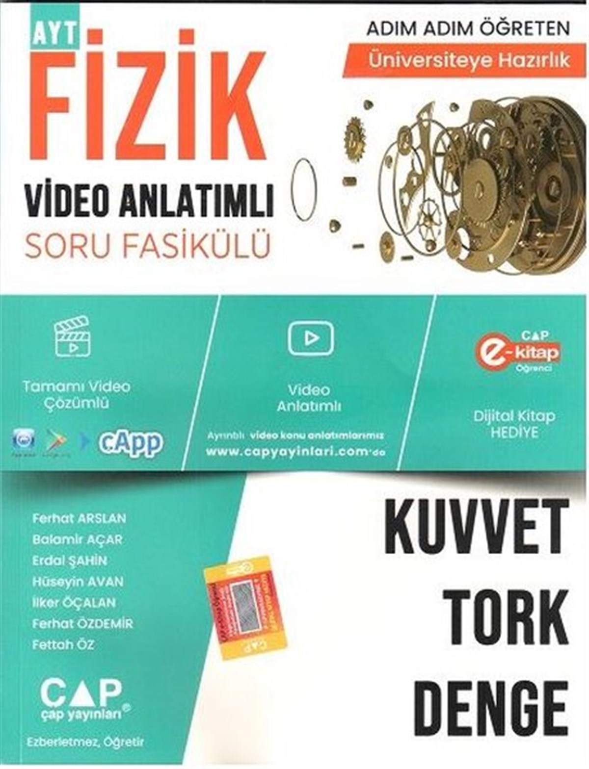 KolektifTemel Yeterlilik Testi - Alan Yeterlilik Testi (YKS-TYT/AYT)2023 Fizik Kuvvet Tork Denge Video Anlatımlı Soru Fasikülü