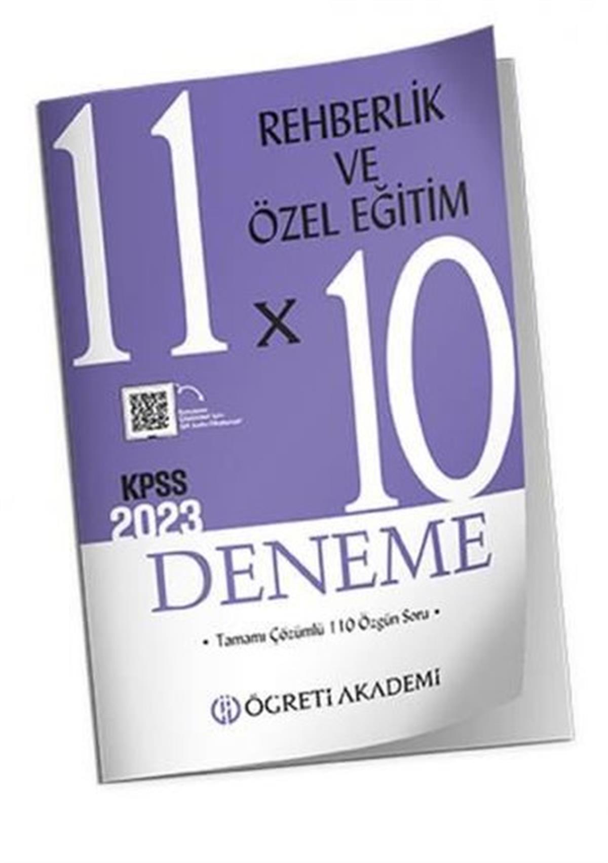 KolektifKPSS Deneme Sinavi - Yaprak Test2023 KPSS Eğitim Bilimleri Rehberlik ve Özel Eğitim 11x10 Deneme
