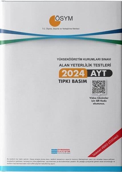 KolektifAYT Tüm Dersler2024 AYT Çıkmış Sorular Video Çözümlü