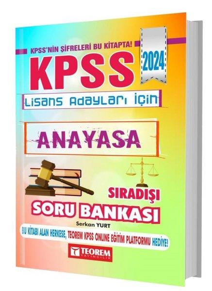 Muhammed UğurKPSS Soru Bankasi Kitaplari2024 KPSS Lisans Anayasa Sıradışı Soru Bankası