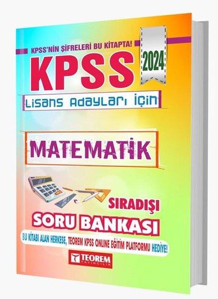 KolektifKPSS Soru Bankasi Kitaplari2024 KPSS Lisans Matematik Sıradışı Soru Bankası