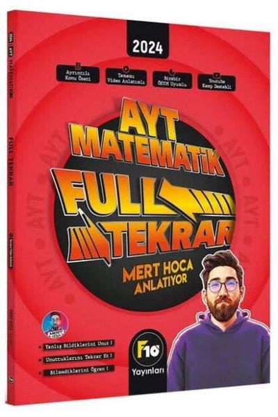 Mert GüvenAYT Matematik2024 Mert Hoca AYT Matematik Full Tekrar Video Ders Kitabı