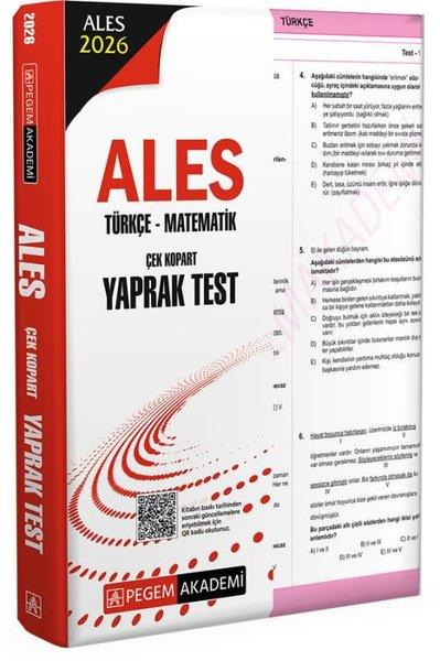 KolektifALES Deneme Sinavi - Yaprak Test2026 ALES Türkçe - Matematik Çek Kopart Yaprak Test