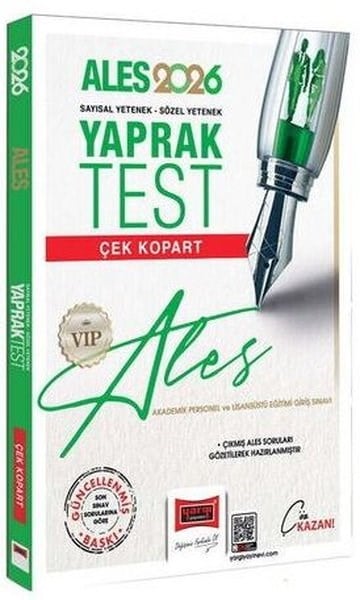 KolektifALES Deneme Sinavi - Yaprak Test2026 ALES VIP Sayısal - Sözel Yetenek Çek Kopart Yaprak Test