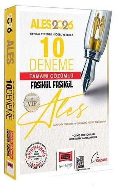 KolektifALES Deneme Sinavi - Yaprak Test2026 ALES VIP Sayısal - Sözel Yetenek Tamamı Çözümlü Fasikül Fasikül 10 Deneme