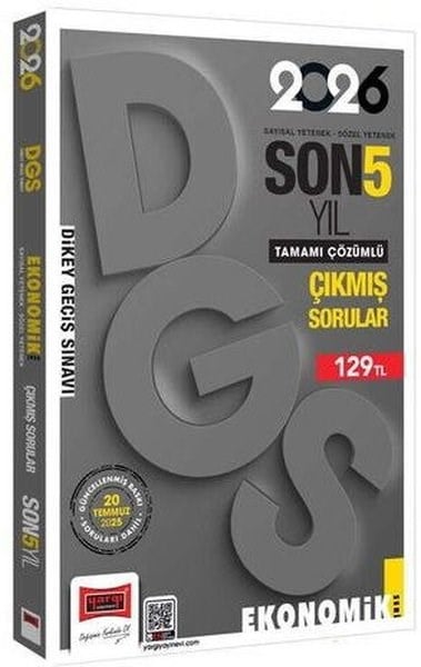 KolektifDGS Çikmis Sorular2026 DGS Sayısal - Sözel Yetenek Son 5 Yıl Çıkmış Sorular Ekonomik Baskı