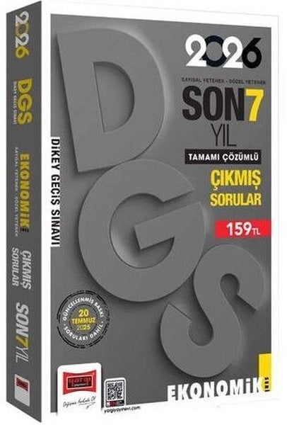 KolektifDGS Çikmis Sorular2026 DGS Sayısal - Sözel Yetenek Son 7 Yıl Çıkmış Sorular Ekonomik Baskı