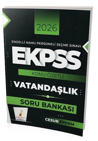 Cesur ErdemEKPSS Soru Bankasi Kitaplari2026 E-KPSS Vatandaşlık Konu Özetli Soru Bankası