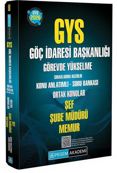 KolektifGYS (Görevde Yükselme Sinavi)2026 GYS Göç İdaresi Başkanlığı Görevde Yükselme Sınavlarına Hazırlık Konu Anlatımlı Soru Bankası Şe