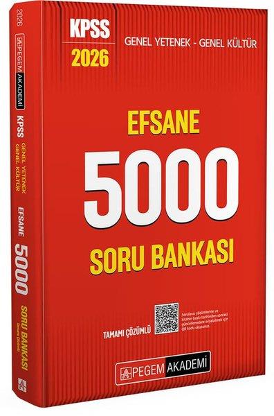KolektifKPSS Soru Bankasi Kitaplari2026 KPSS Genel Yetenek Genel Kültür Efsane 5000 Tamamı Çözümlü Soru Bankası