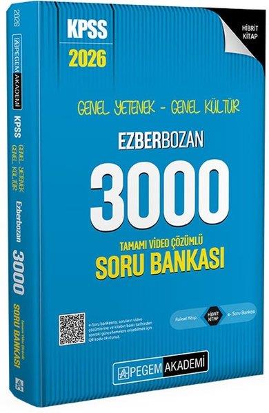 KolektifKPSS Soru Bankasi Kitaplari2026 KPSS Genel Yetenek Genel Kültür Ezberbozan 3000 Tamamı Video Çözümlü Soru Bankası