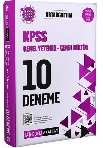 KolektifKPSS Deneme Sinavi - Yaprak Test2026 KPSS Genel Yetenek Genel Kültür Ortaöğretim Tamamı Çözümlü 10 Deneme