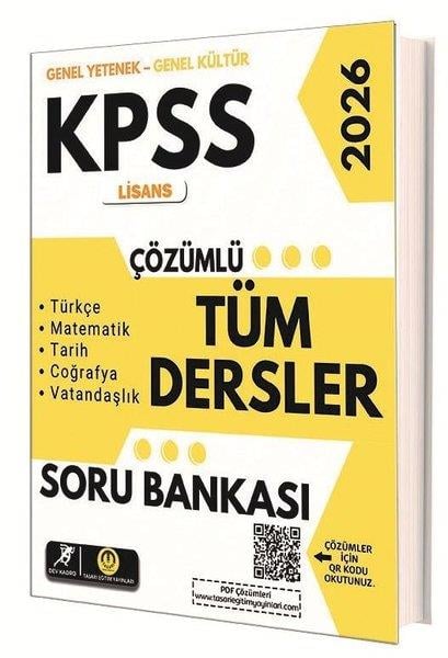KolektifKPSS Soru Bankasi Kitaplari2026 KPSS Lisans Tüm Dersler Çözümlü Soru Bankası