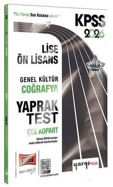KolektifKPSS Deneme Sinavi - Yaprak Test2026 KPSS Lise - Ön Lisans Genel Kültür Coğrafya Çek Kopart Yaprak Test