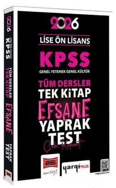 KolektifKPSS Deneme Sinavi - Yaprak Test2026 KPSS Lise Ön Lisans GK - GY Tüm Dersler Tek Kitap Efsane Çek Kopart Yaprak Test
