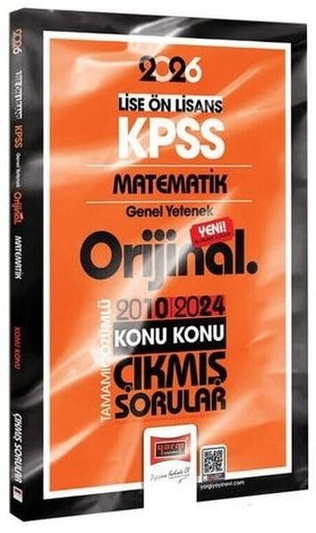 KolektifKPSS Çikmis Sorular2026 KPSS Lise - Önlisans Matematik Orijinal 2010 - 2024 Konu Konu Çıkmış Sorular