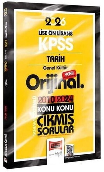 KolektifKPSS Çikmis Sorular2026 KPSS Lise - Önlisans Tarih Orijinal 2010 - 2024 Konu Konu Çıkmış Sorular