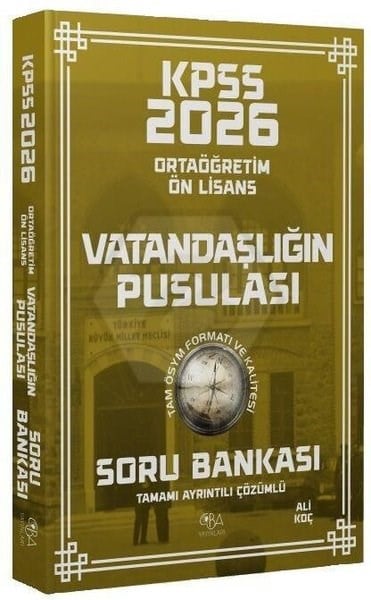 KolektifKPSS Soru Bankasi Kitaplari2026 KPSS Lise Ortaöğretim Ön Lisans Vatandaşlık Vatandaşlığın Pusulası Soru Bankası Çözümlü