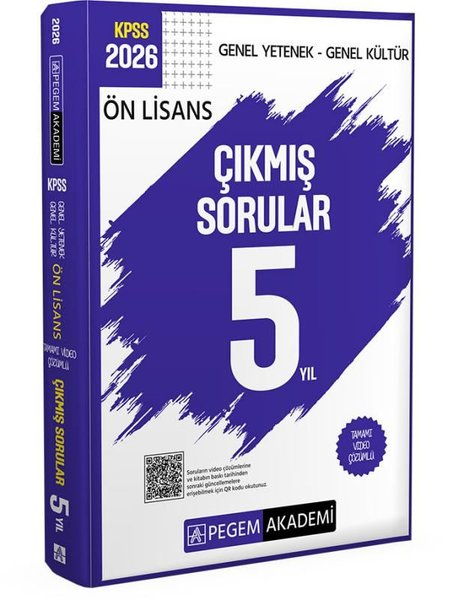 KolektifKPSS Soru Bankasi Kitaplari2026 KPSS Ön Lisans Genel Yetenek Genel Kültür Tamamı Video Çözümlü Çıkmış Sorular 5 Yıl
