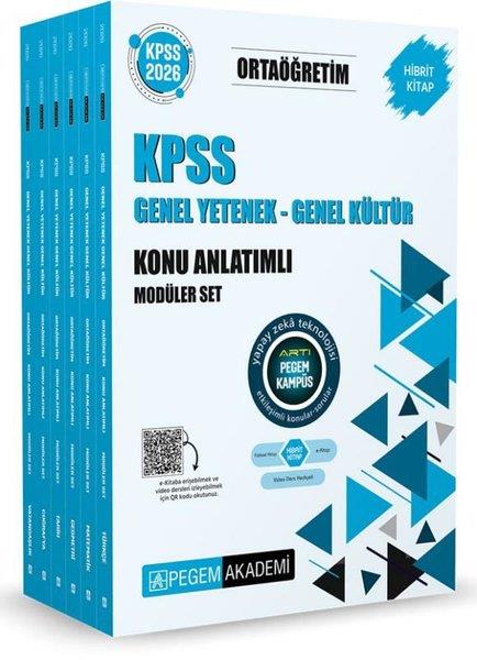 KomisyonKPSS Konu Anlatim Kitaplari2026 KPSS Ortaöğretim Konu Anlatımlı Modüler Set Genel Yetenek Genel Kültür Seti - 6 Kitap Takım