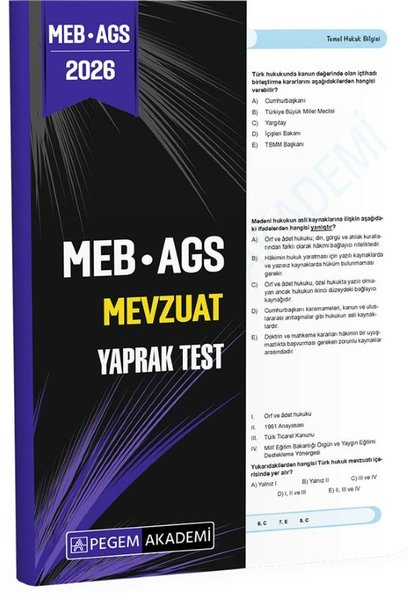 KolektifDiger Sinavlara Hazirlik2026 MEB AGS Mevzuat Yaprak Test