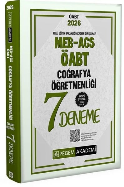 KolektifKPSS Çikmis Sorular2026 MEB AGS ÖABT Coğrafya Öğretmenliği Tamamı Çözümlü 7 Deneme