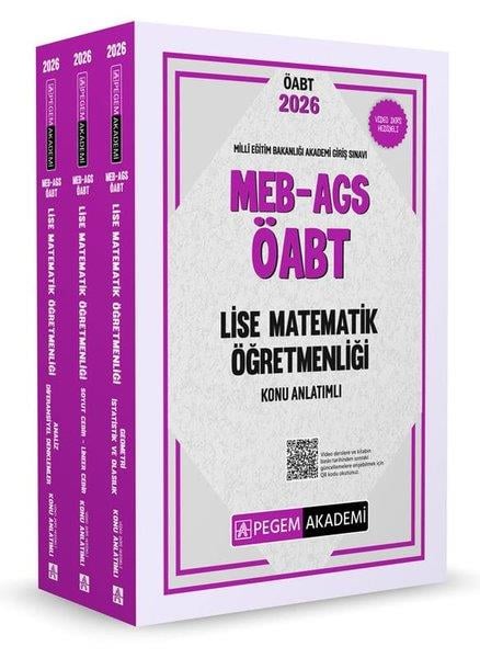 KolektifKPSS Konu Anlatim Kitaplari2026 MEB AGS ÖABT Lise Matematik Öğretmenliği Konu Anlatımlı - 3 Kitap Takım